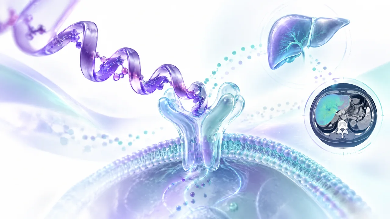 Original conceptual science illustration for Tesamorelin; the adjoining labelled figure separates established biology from observed and unverified findings.