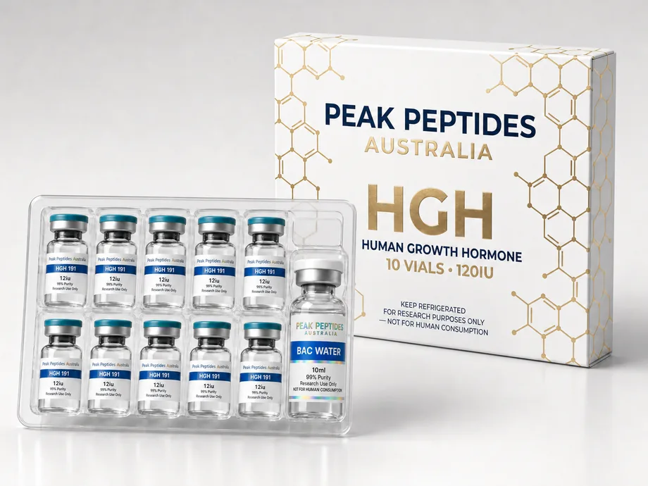 Peak Peptides Australia HGH 191AA 12 IU/vial · 120 IU kit kit