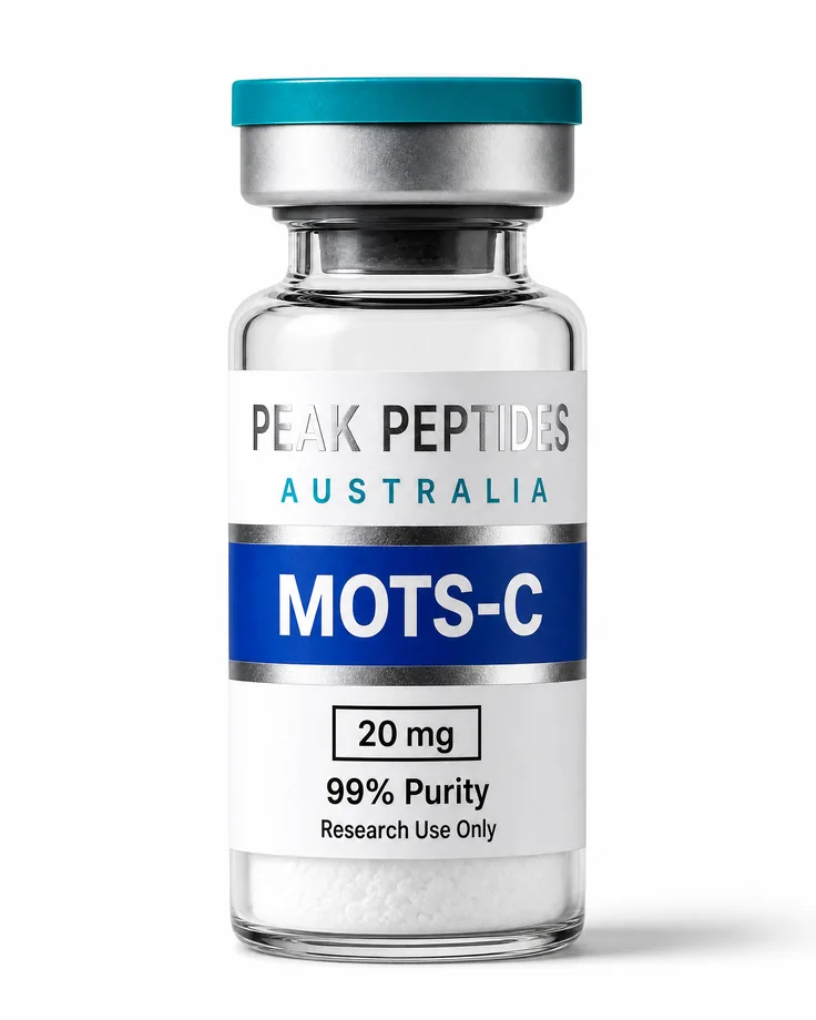 Peak Peptides Australia MOTS-C 20 mg vial product photo