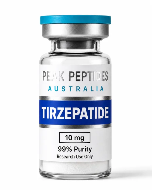 Peak Peptides Tirzepatide 10 mg vial